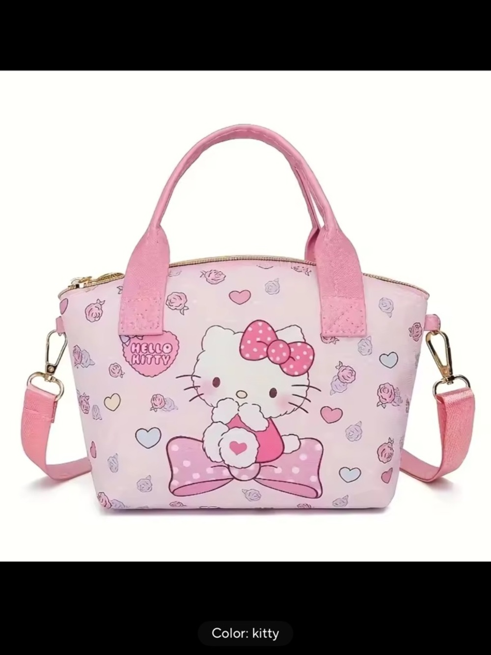 Hello Kitty Pink Polka Bow Handbag